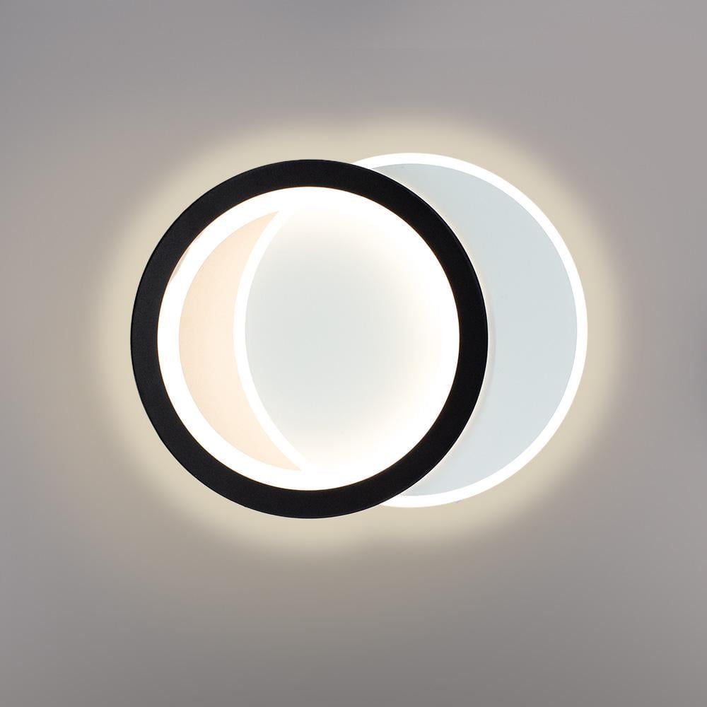 Бра настенно-потолочный светодиодный VIVA 25W 2R 250х200х40 мм Черно-белый (10449-1)