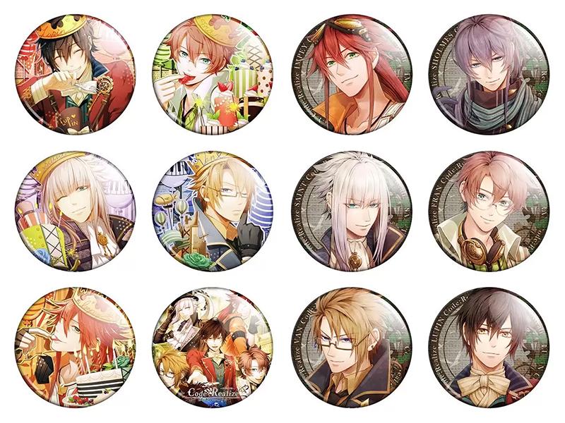 Набір значків Аніме Code Realize - Guardian of Rebirth 12 шт. (NZN00300)