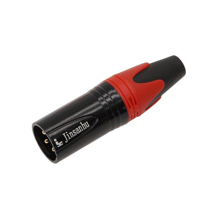 Штекер JINSANHU XLR 3pin на кабель Черный (A262030)
