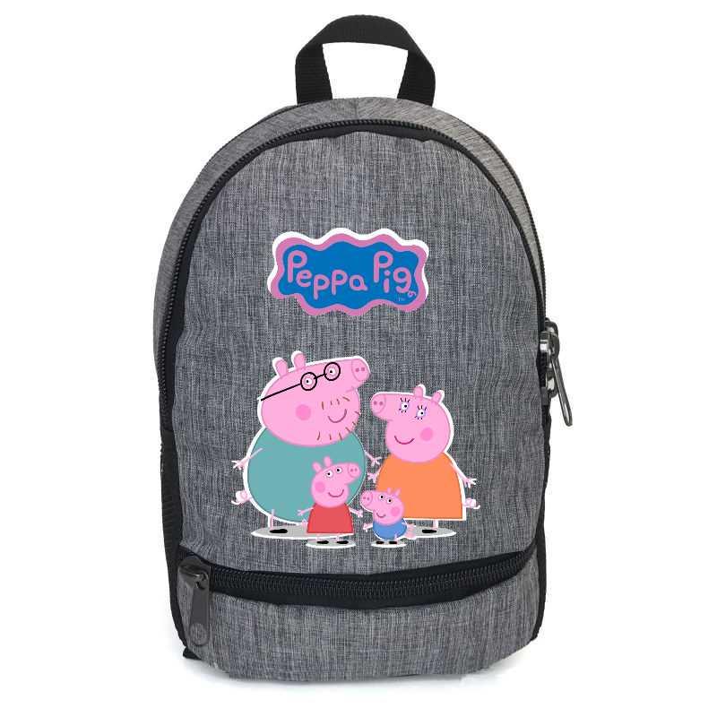 Школьный рюкзак подростковый Cappucino Toys Свинка Пеппа PIG 0011 12,5 л Серый (1670545685)