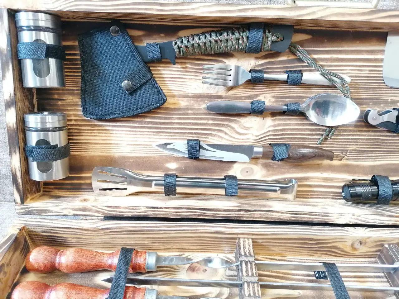 Набір шампурів Турист 4 Red в кейсі (10644713) - фото 4