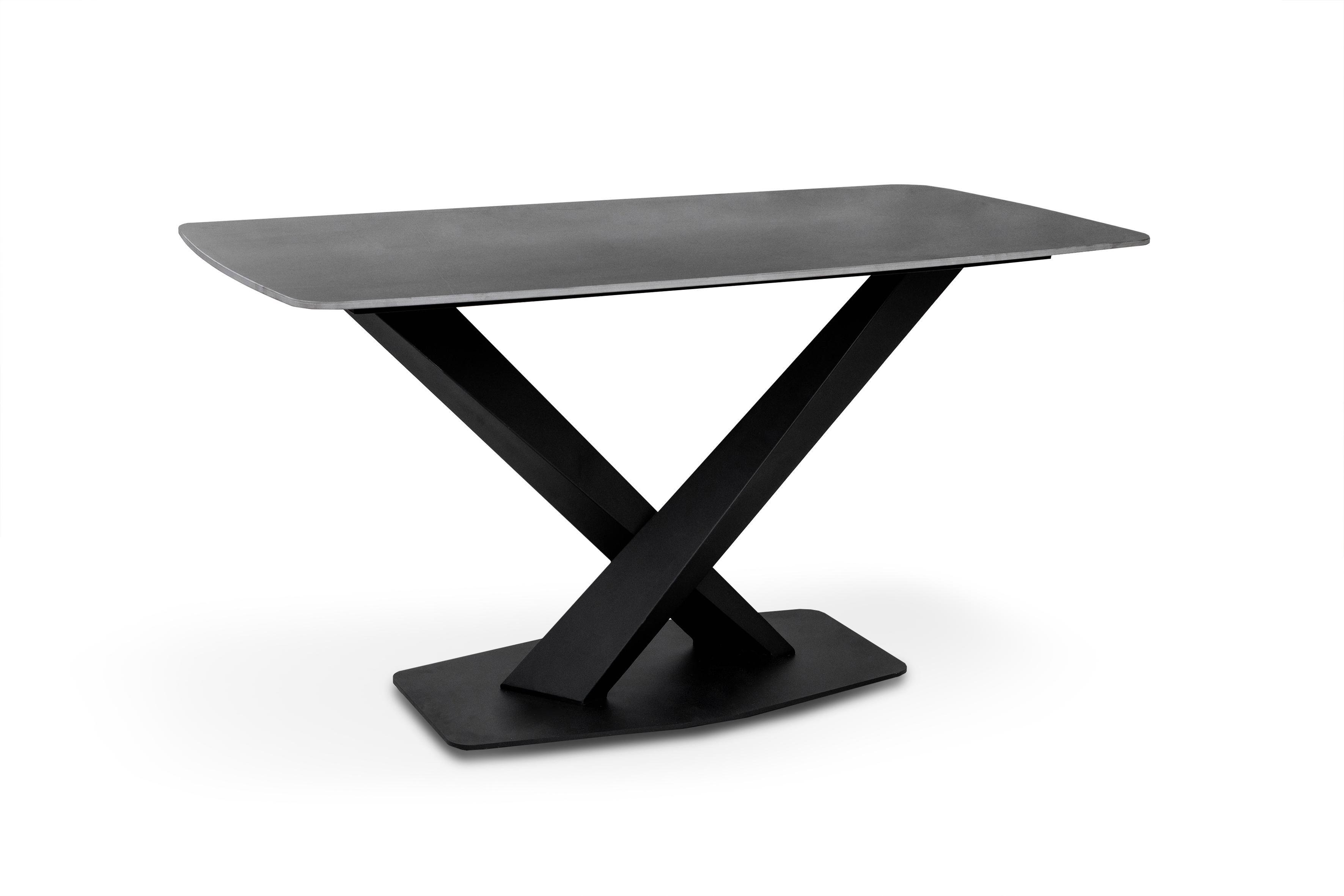 Обеденный стол Грейс Бинго 1400х800х750 мм Керамика/Черный мрамор (GAА0055671)