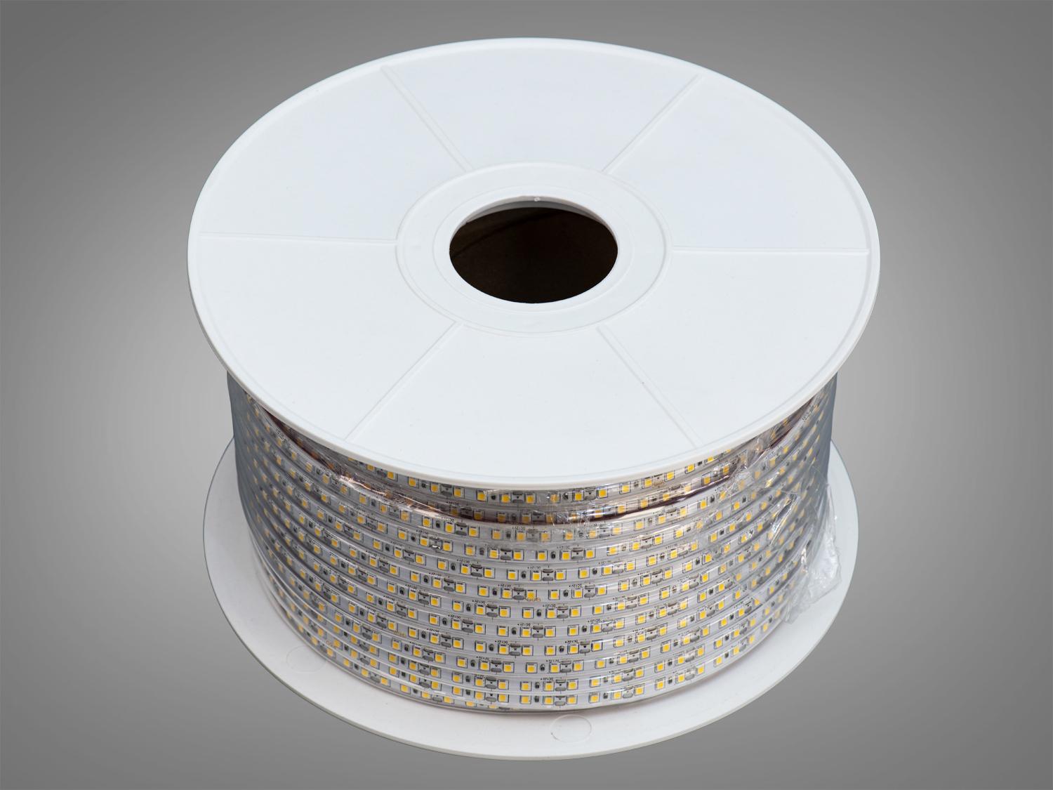 Світлодіодна стрічка 12 В 120 діодів на метр герметична 8 мм Нейтральний білий (N12-2835-120-NW-65-8) - фото 2