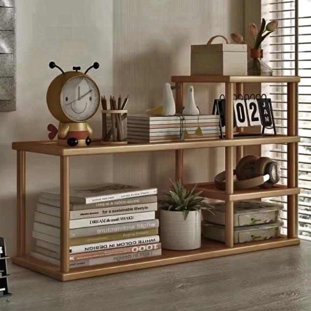 Полка-надстройка настольная из дерева Силин сиена (АКД-008305)