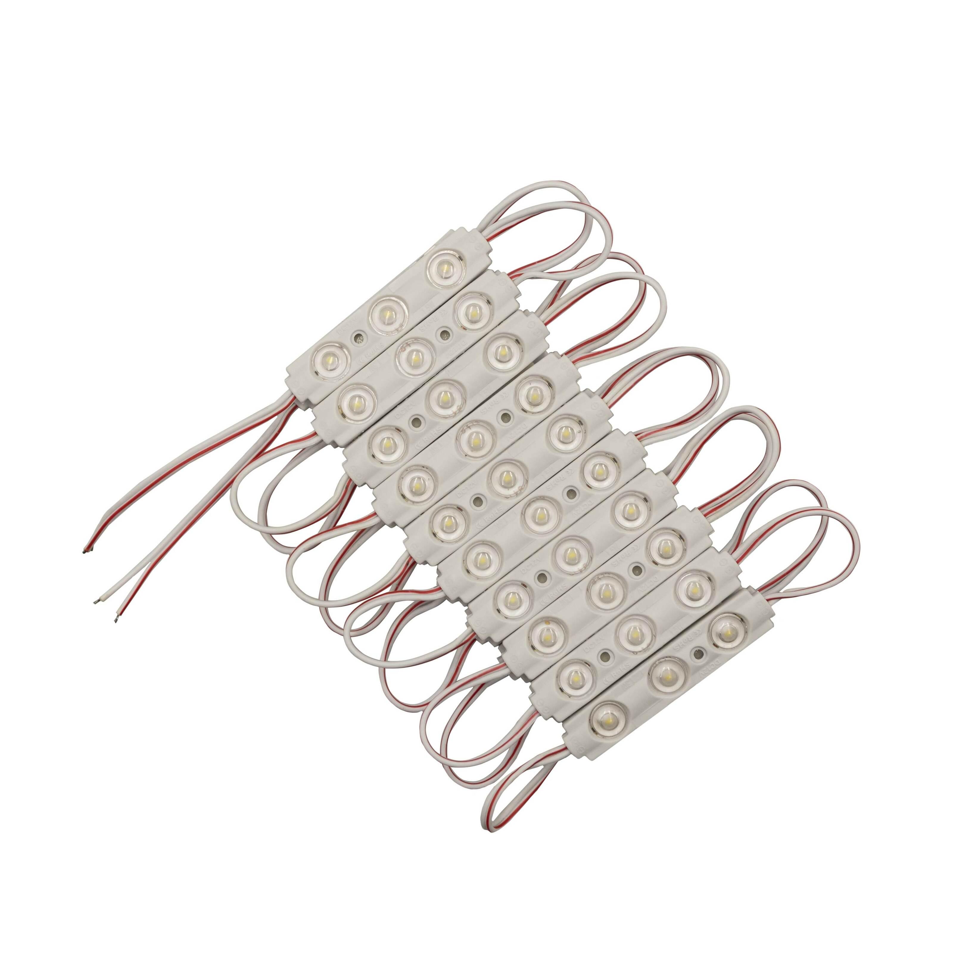 Светодиодный модуль Prolum V1 SMD5730 3LED 12V 1,5W с линзой Белый (320097) Светодиодный модуль Prolum V1 SMD5730 3LED 12V 1,5W с линзой Белый (320097)