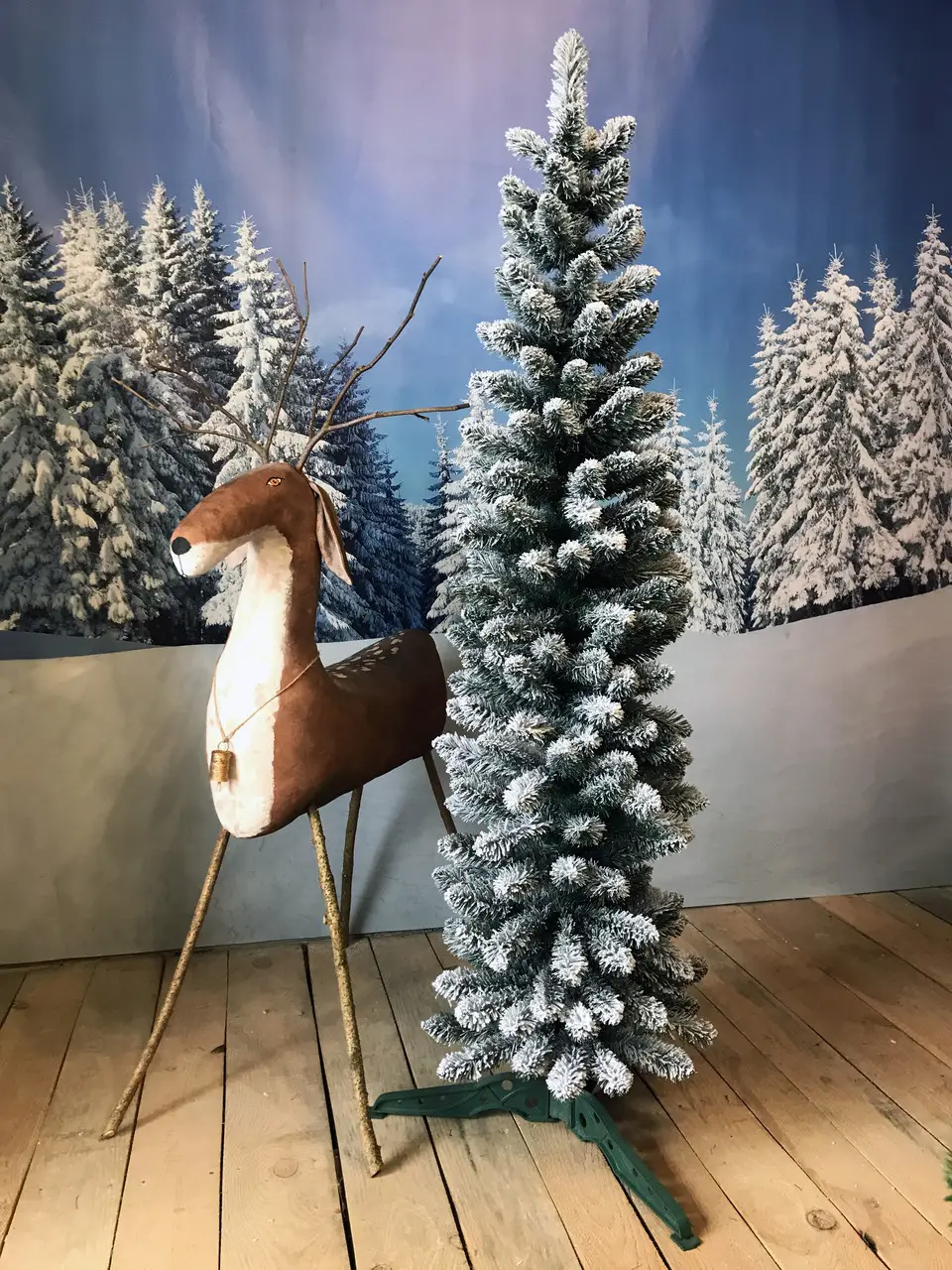 Елка искусственная HVOYA Альпийская узкая заснеженная 180 см (410/180/GS) - фото 2 Елка искусственная HVOYA Альпийская узкая заснеженная 180 см (410/180/GS) - фото 2