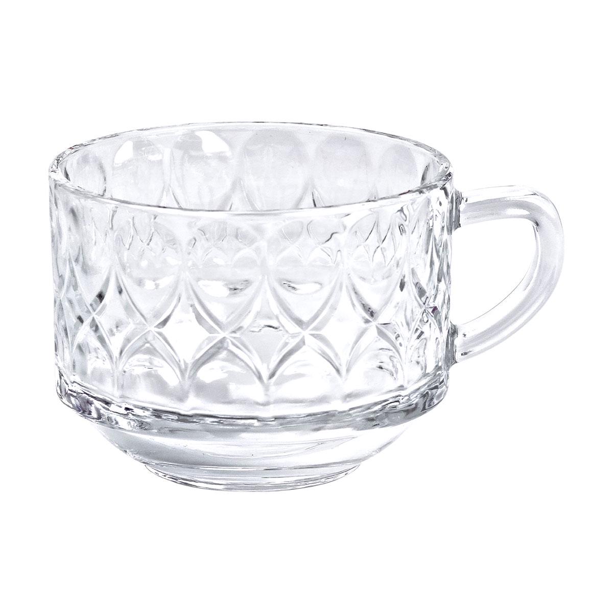 Набор стеклянных чашек Light House 6 штук по 270 мл Прозрачный (LG-20190)