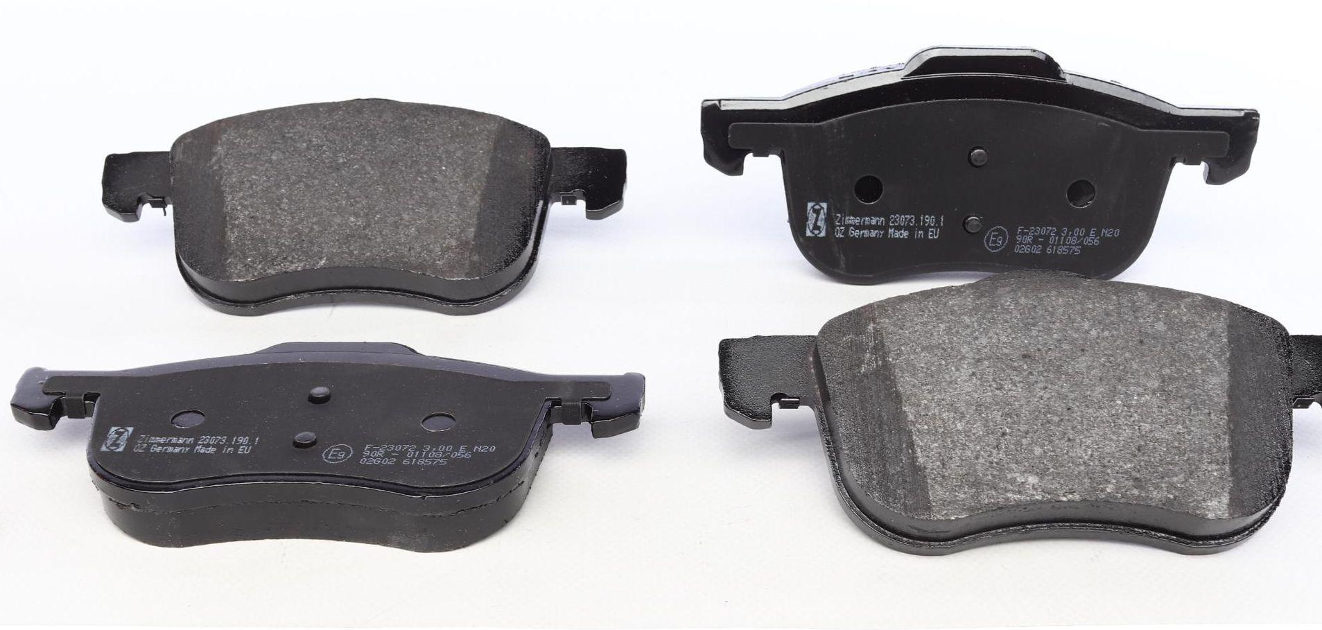 Колодки гальмівні передні ZIMMERMANN 23073.190.1 Volvo S60/S80 2.0/2.4 D/T 98-10 Ate-Teves