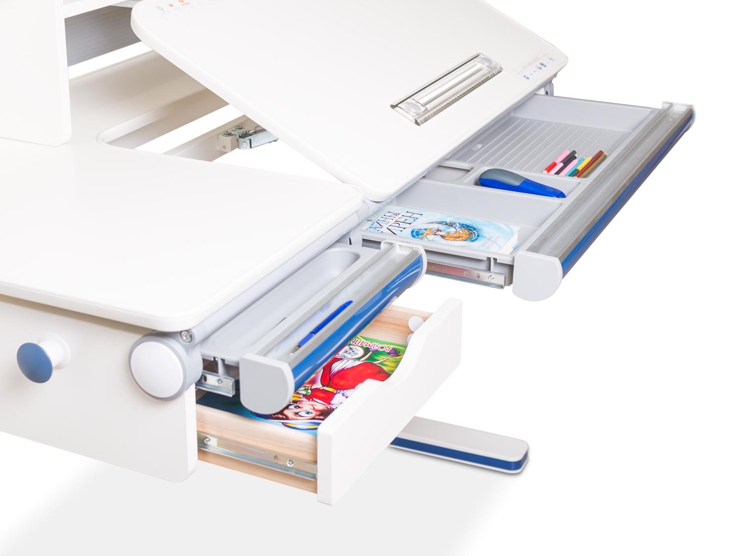 Шкільна ергономічна дитяча парта трансформер Mealux Montreal Multicolor Lite Береза (BD-670 TG/MC Lite) - фото 3 Шкільна ергономічна дитяча парта трансформер Mealux Montreal Multicolor Lite Береза (BD-670 TG/MC Lite) - фото 3