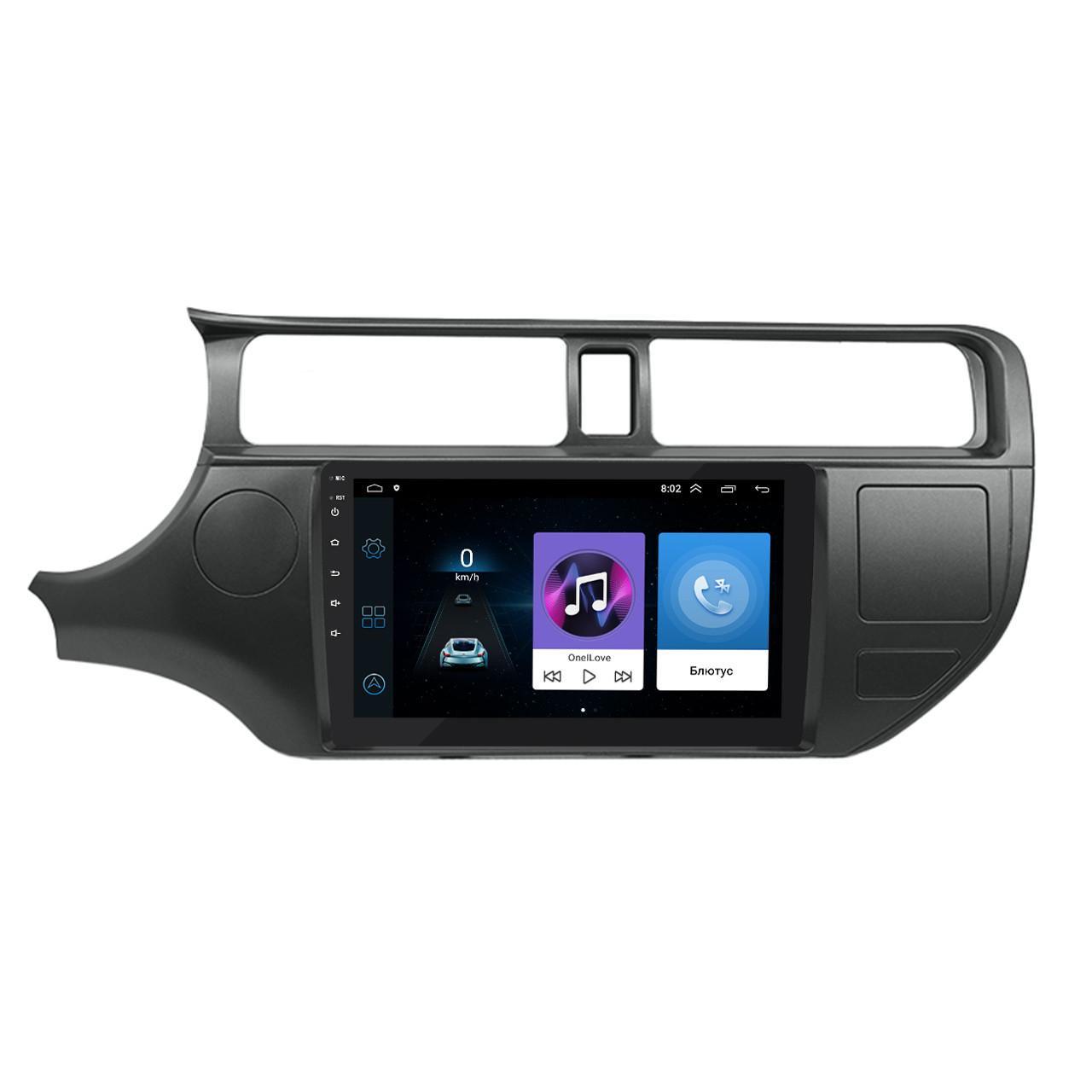 Автомагнітола штатна Lesko для Kia Rio III 2011-2015 9" 1/16Gb Wi-Fi GPS Base 1662_MOB