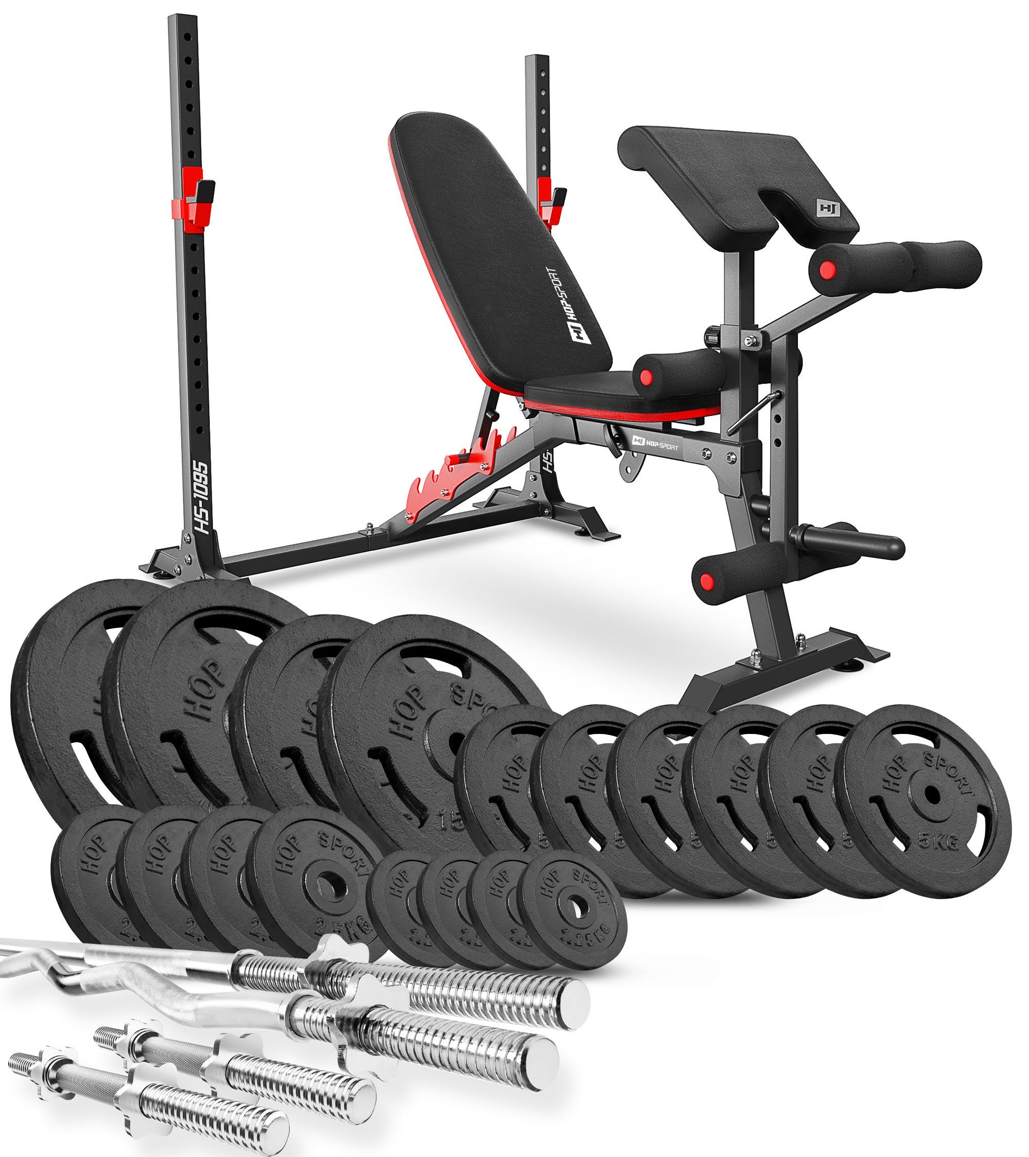 Набор STRONG 138 кг со скамьей HS-1095