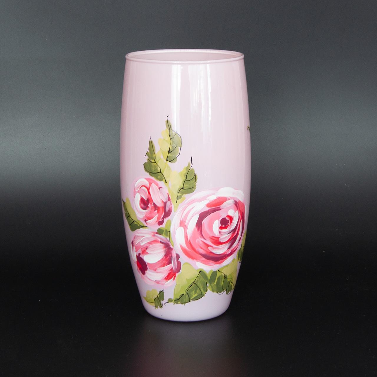 Ваза стеклянная VB Sentino ручная роспись H 25,5 см D 12 см (24037-2503) - фото 4 Ваза стеклянная VB Sentino ручная роспись H 25,5 см D 12 см (24037-2503) - фото 4