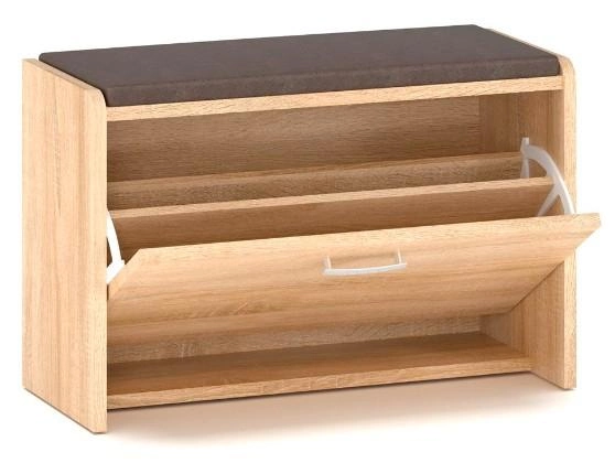 Тумба для взуття Комфорт-2 69,6х30х45,2 см Дуб самоа (34074711)