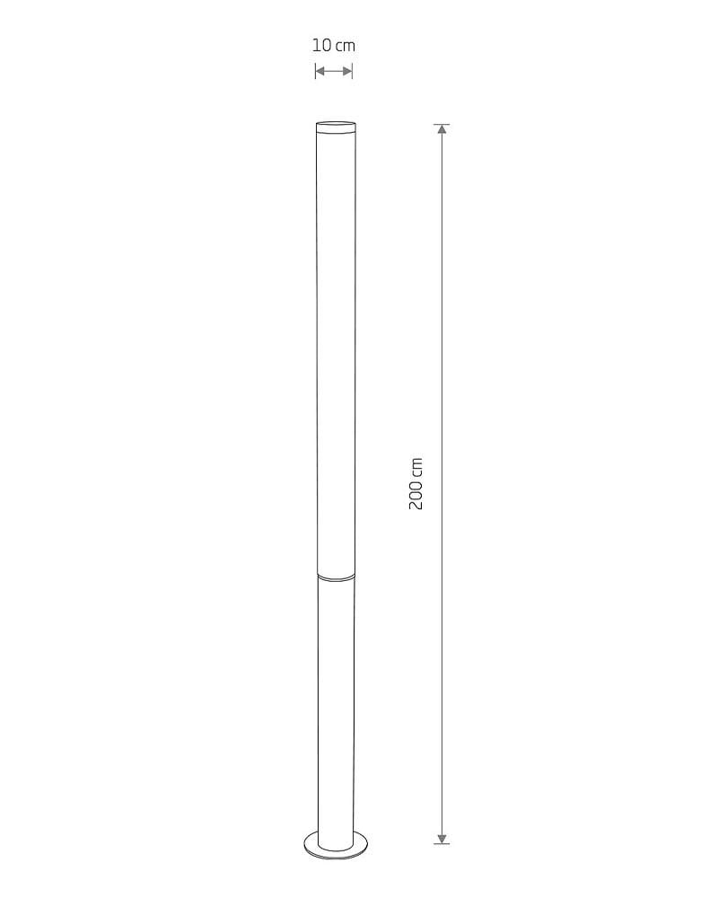 Світильник вуличний Nowodvorski 11375 Mia L Led 1x100W 3000K 7800Lm IP54 Bk (22004032) - фото 8