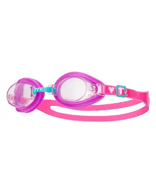 Окуляри TYR Qualifier Kids Clear/Purple/Pink - фото 2