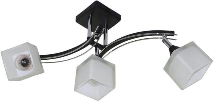 Люстра потолочная Sirius на три квадратных плафона Е27 IP20 B N1435/3 180W Черный/Белый (29177030)