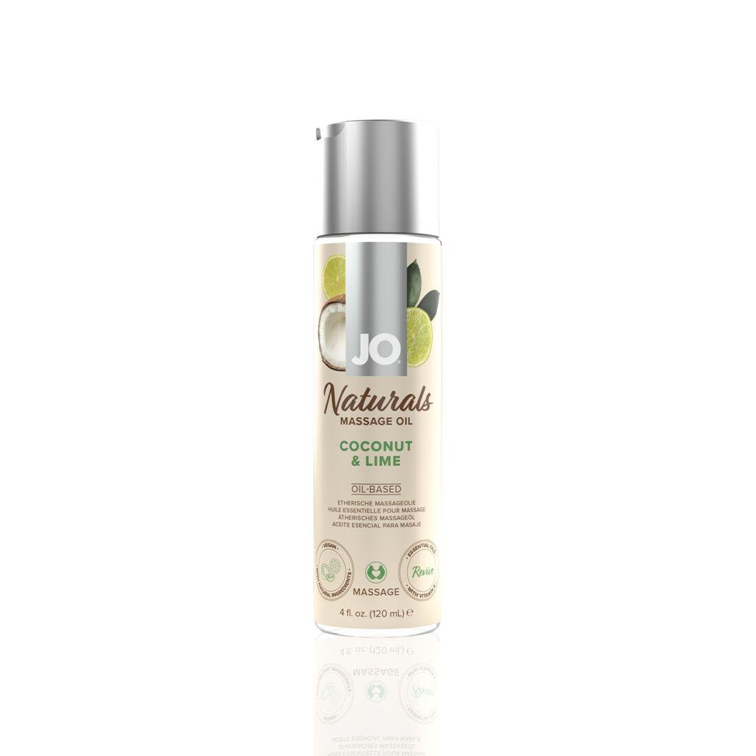 Массажное масло System JO Naturals Massage Oil Coconut & Lime с эфирными маслами