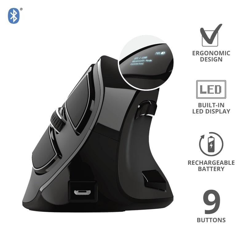 Миша бездротова ергономічна Trust Voxx Bluetooth, що перезаряджається (627033) - фото 7