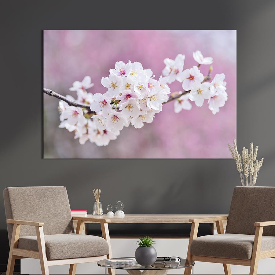 Картина на холсте Веточка вишни 75x50 см (795-1)
