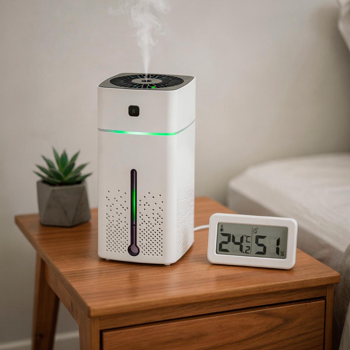 Комплект зволожувача повітря LOSSO H-40 з електронним термогігрометром LOSSO TG-02 (562448253) - фото 5 Комплект зволожувача повітря LOSSO H-40 з електронним термогігрометром LOSSO TG-02 (562448253) - фото 5