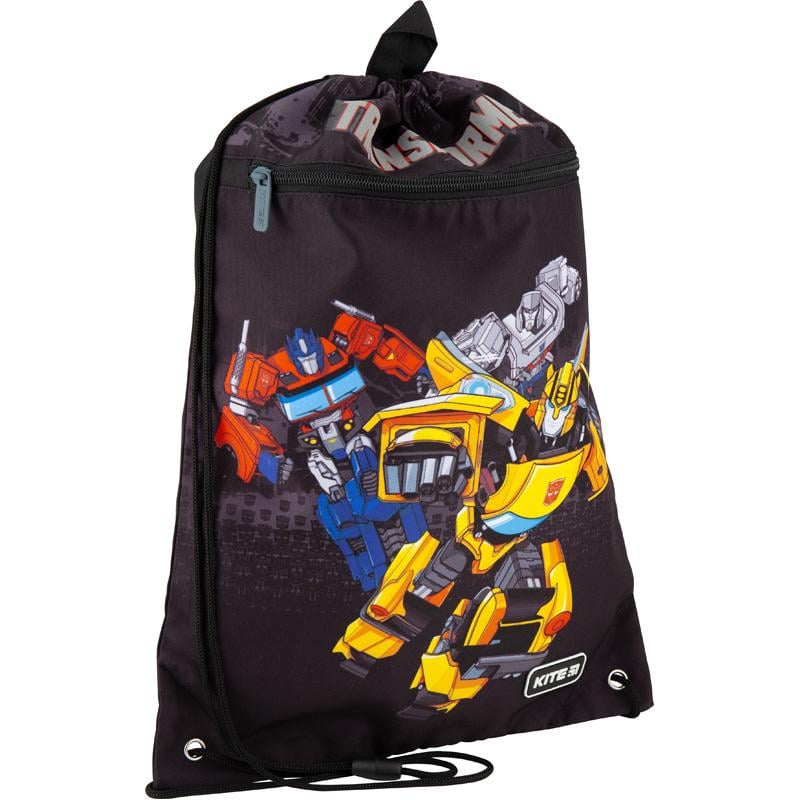 Сумка для обуви KITE Transformers с карманом 46x33 см Черный (TF20-601M-2)