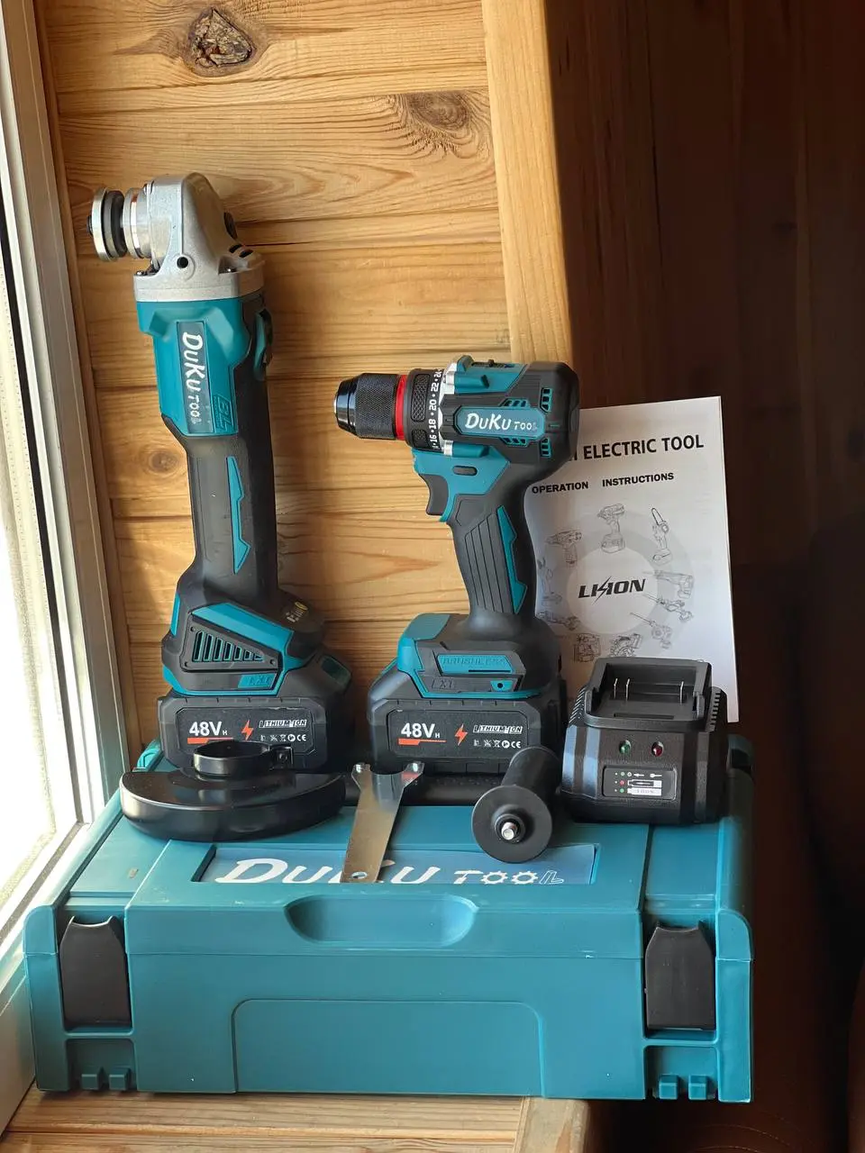 Комплект щітковий 2в1 ударний шуруповерт та болгарка (29017043) - фото 2 Комплект щітковий 2в1 ударний шуруповерт та болгарка (29017043) - фото 2