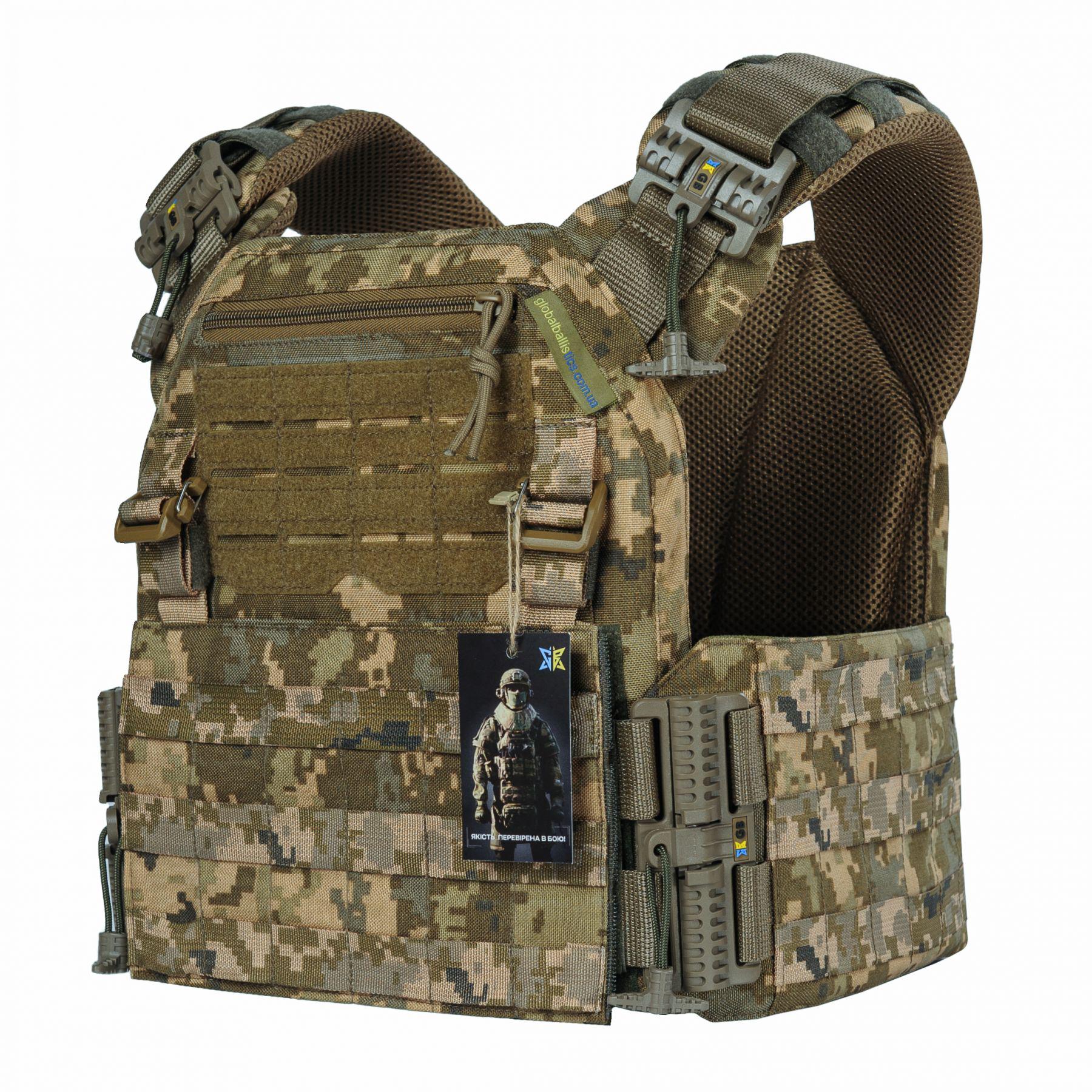 Плитоноска Warmor Gen.3 с системой быстрого сброса без подсумков Пиксель (А545)