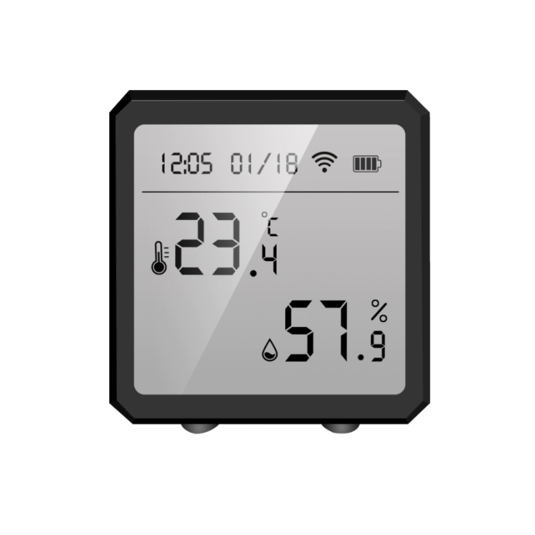 Датчик температуры и влажности Tuya Wi-Fi Temperature&Humidity Sensor Black (1735050567)