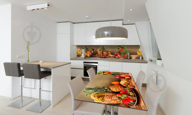 Наклейка виниловая на стол Zatarga «Ананасы» 600х1200 мм Z180430st