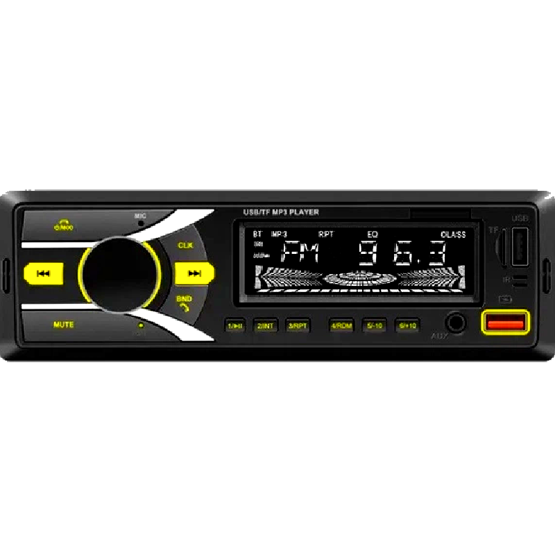 Автомагнитола 1din М-20i ISO 2xUSB Bluetooth RGB microSD AUX FM MP3 4x60W с пультом (36281528)
