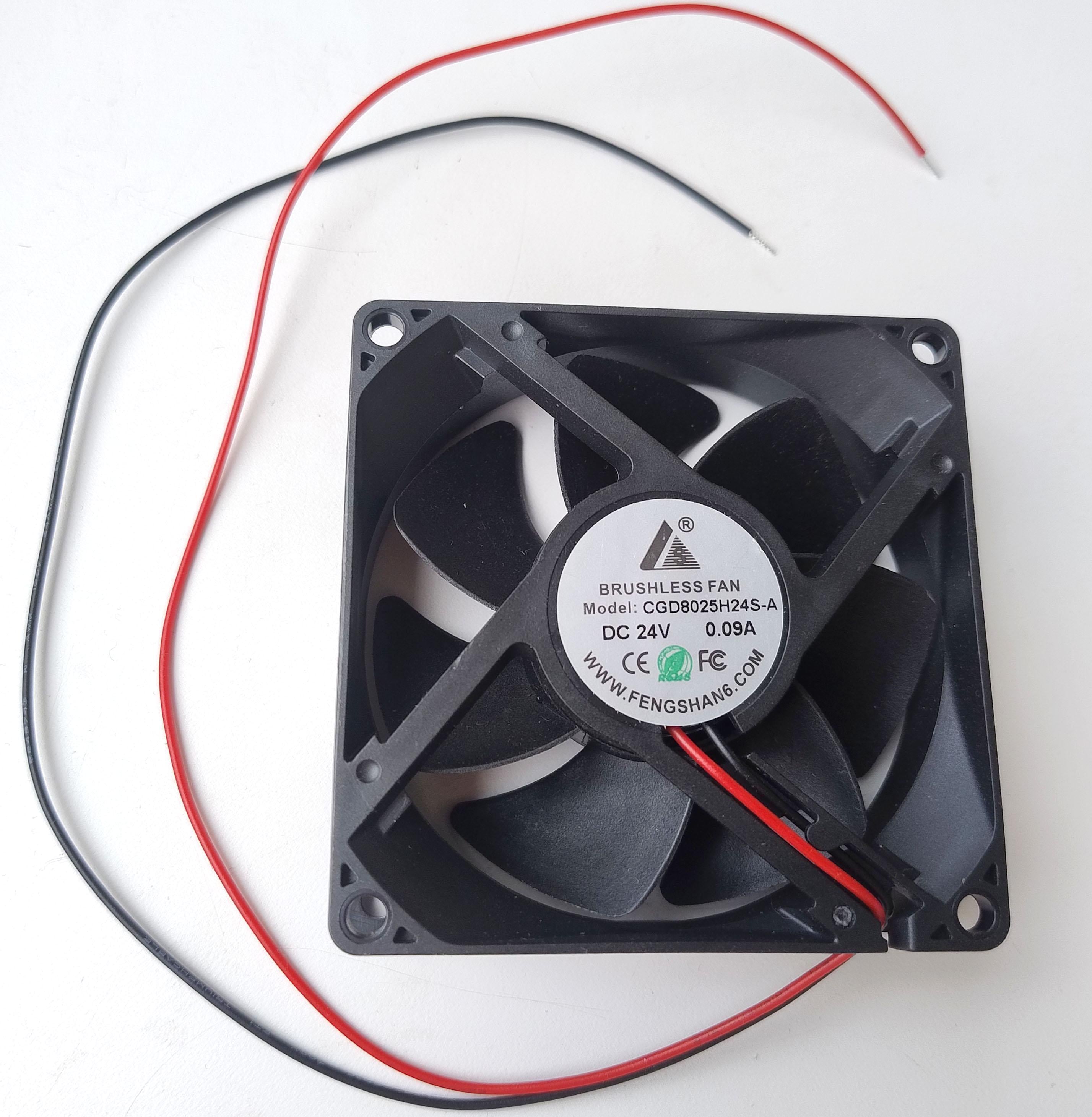 Вентилятор 80х80х25 мм 24VDC (CGD8025H24S-A)