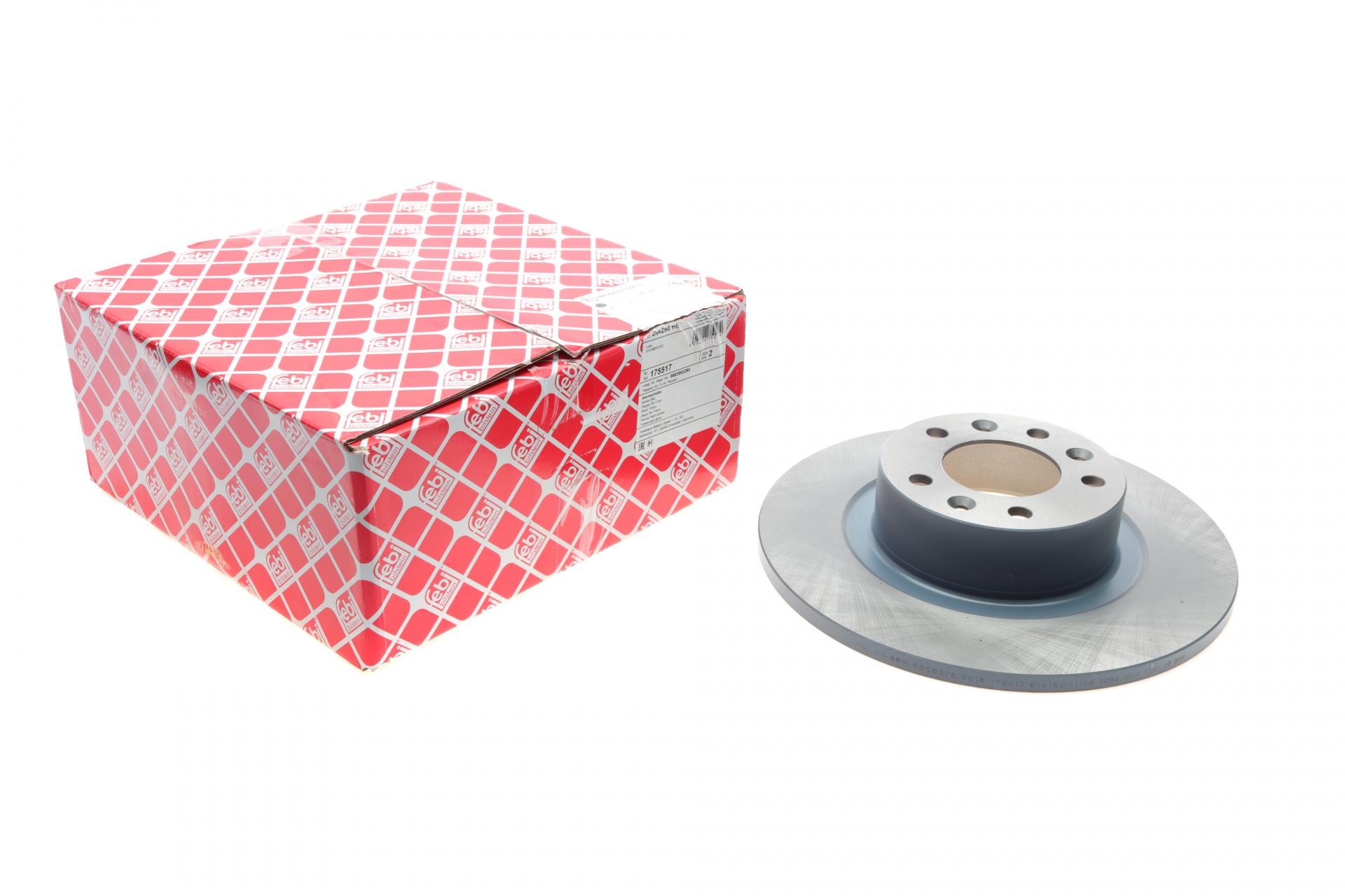 Диск тормозной задний FEBI BILSTEIN Peugeot 508 10-18 290х12 мм (175517 FEBI BILSTEIN)