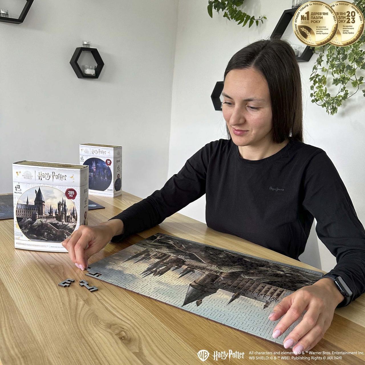 Пазл дерев'яний фігурний Woods Story Гаррі Поттер Серія Замок Хогвартс - фото 3 Пазл дерев'яний фігурний Woods Story Гаррі Поттер Серія Замок Хогвартс - фото 3