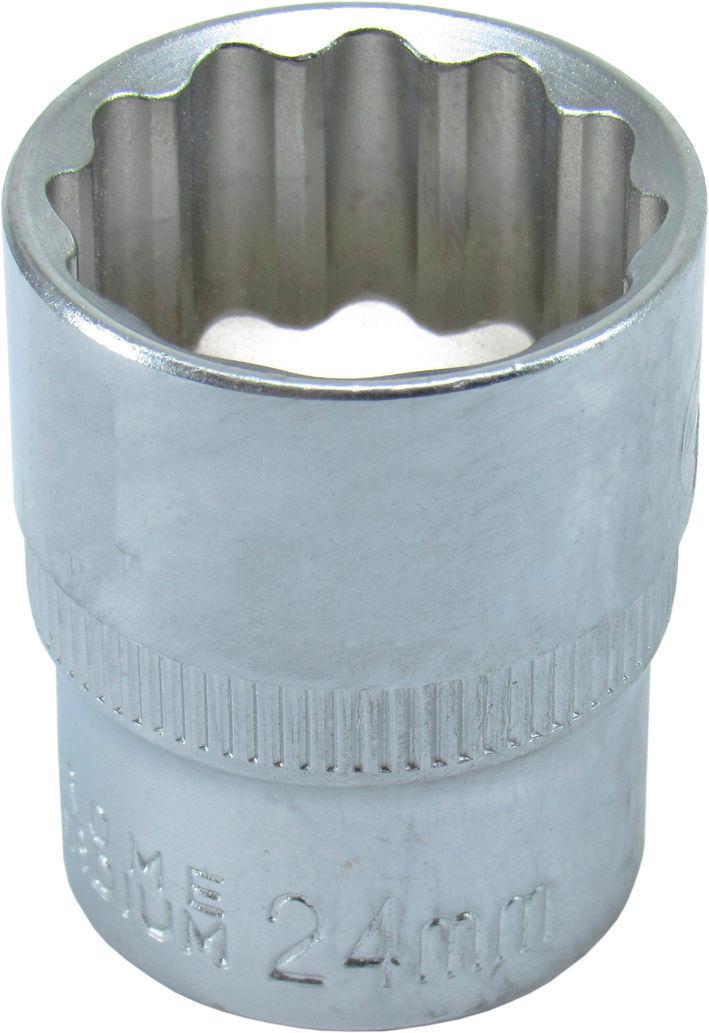 Головка торцевая низкая двенадцатигранная Intertool 1/2 24 мм (ET-0224)