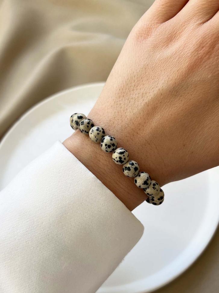 Браслет яшма перепелиные яйца (4842) Браслет яшма перепелиные яйца (4842)