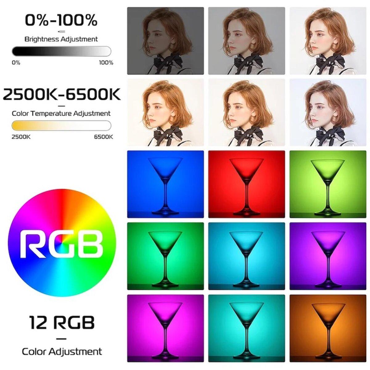 Світло накамерне бездротове Ulanzi Vijim VL66 R GB Led Light 2000 mAh Black (L088) - фото 6 Світло накамерне бездротове Ulanzi Vijim VL66 R GB Led Light 2000 mAh Black (L088) - фото 6