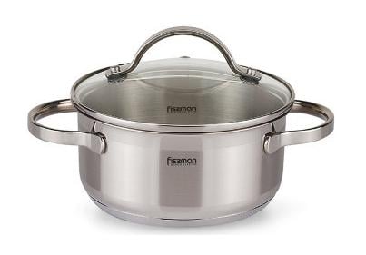 Каструля Fissman Luminosa 1,5 л індукційна зі скляною кришкою (FN-SS-5331)