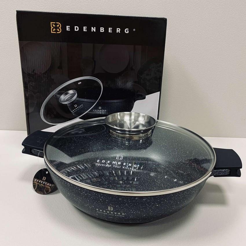 Кастрюля Edenberg EB-8134 алюминиевая с мраморным антипригарным покрытием 4,1 л (2280459395) - фото 5 Кастрюля Edenberg EB-8134 алюминиевая с мраморным антипригарным покрытием 4,1 л (2280459395) - фото 5