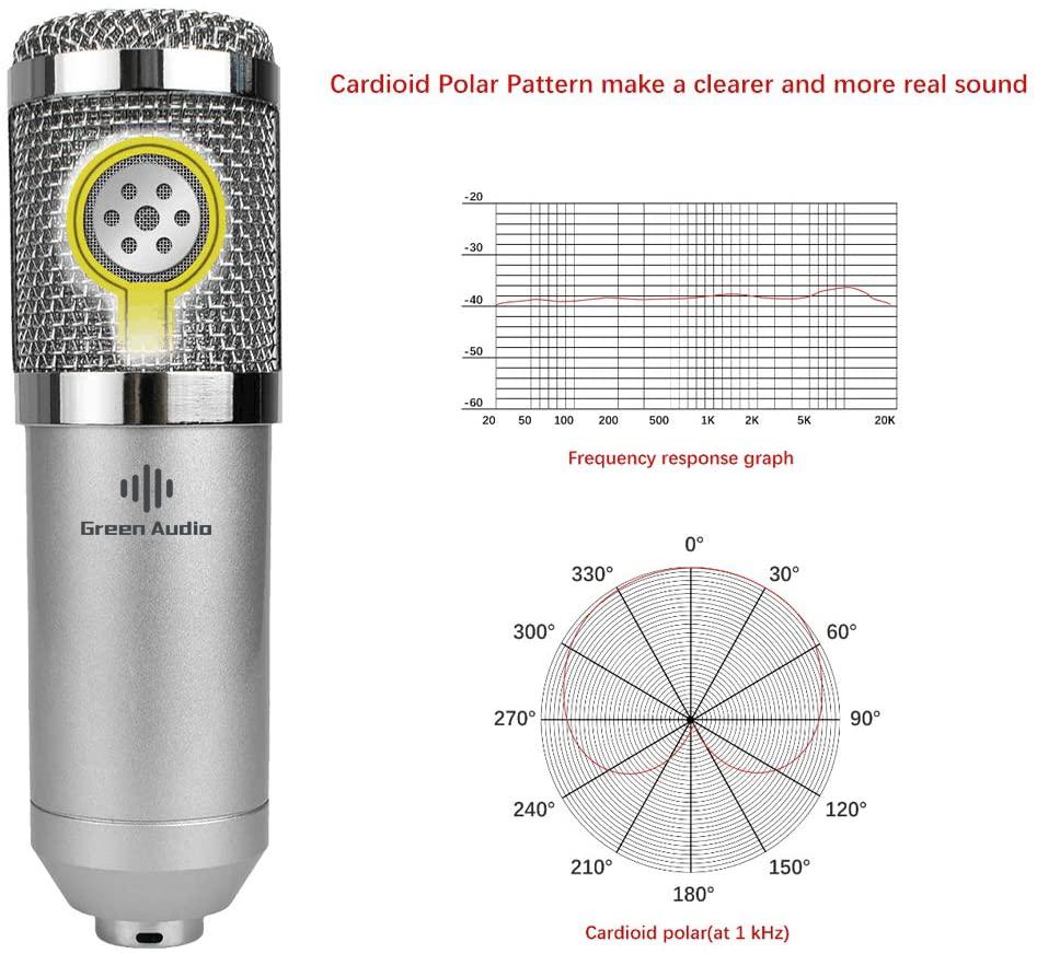 Микрофон Green Audio BM-800 конденсаторный/студийный со стойкой (BM-800) - фото 11