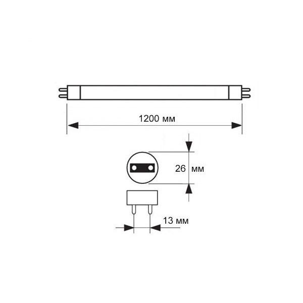 Лампа ультрафиолетовая Osram Suprablack L 36 W/73 G13 - фото 2