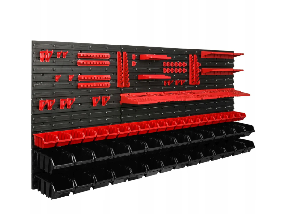 Панель для инструментов Kistenberg 173x78 см 6 панелей 50 контейнеров полки и держатели (MIX501-) Панель для инструментов Kistenberg 173x78 см 6 панелей 50 контейнеров полки и держатели (MIX501-)