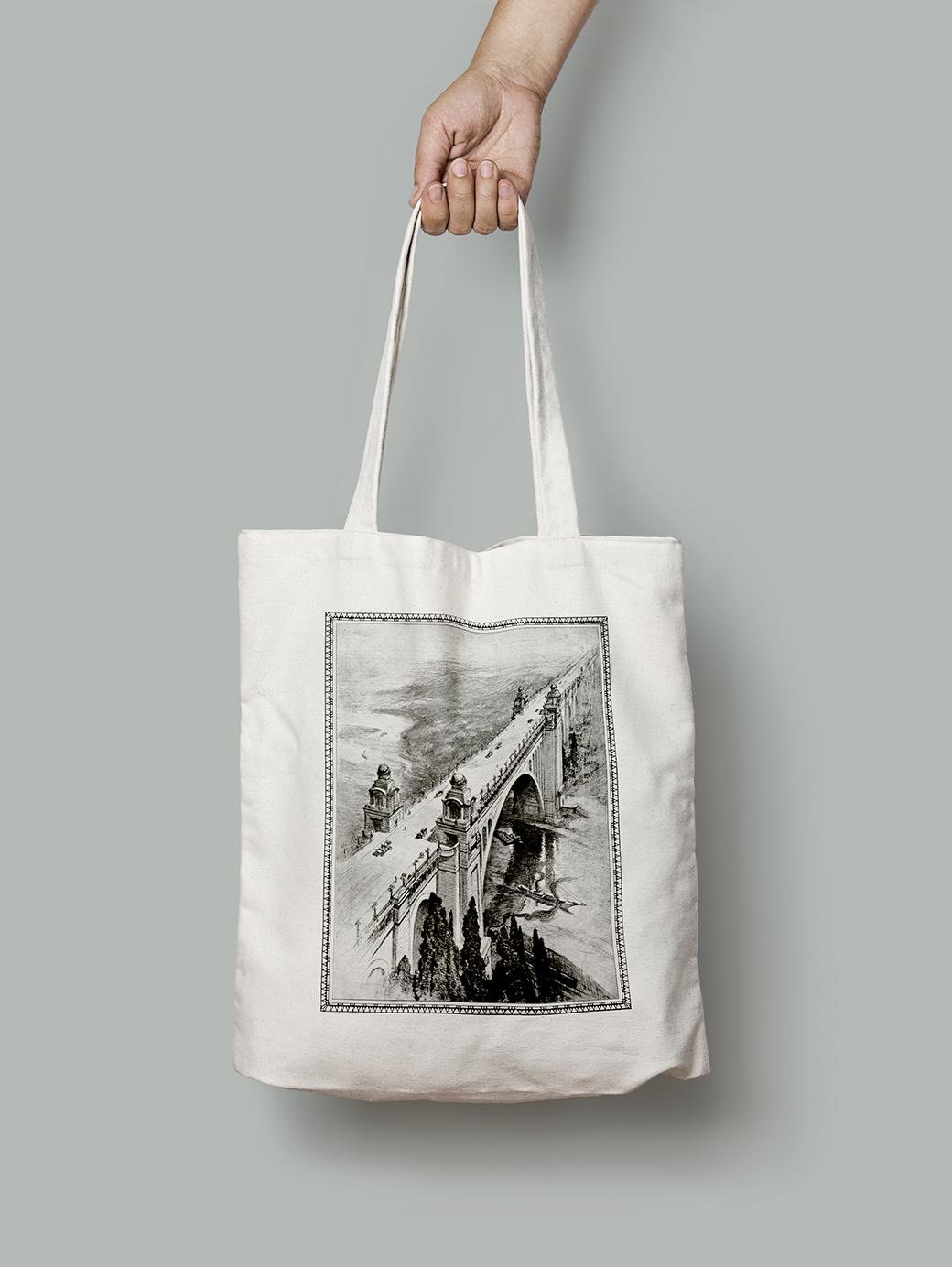 Эко-сумка Мост Мемориала Генри Хадсона шопер (FA08089_Bag)