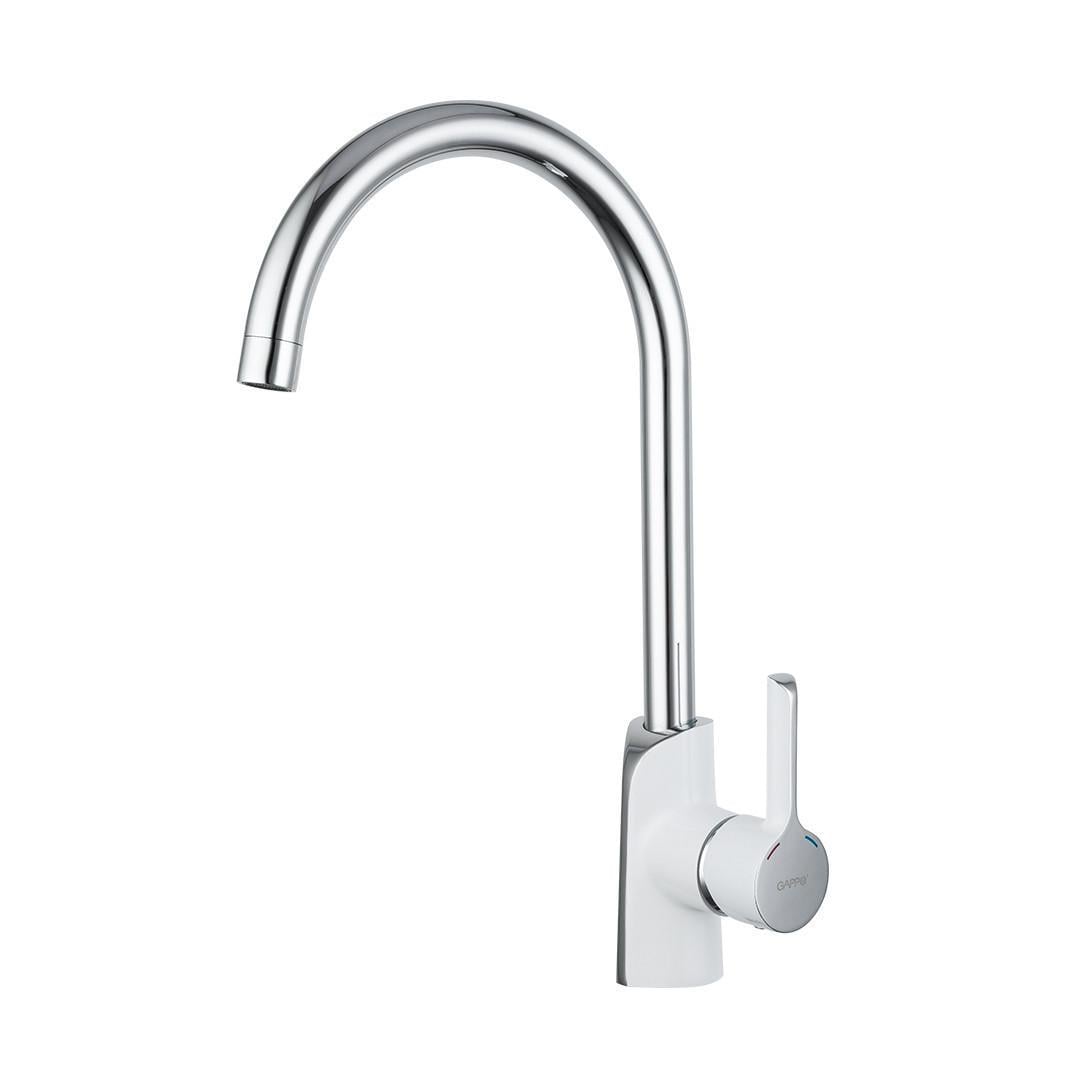 Смеситель для кухни Gappo G4003-8 Белый/Хром (1755622376)