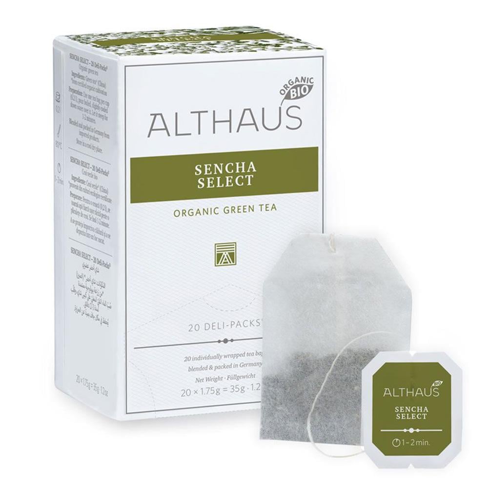 Чай зеленый пакетированный Althaus Sencha Select Сенча Селект Deli Packs 20 пакетиков по 1,75 г