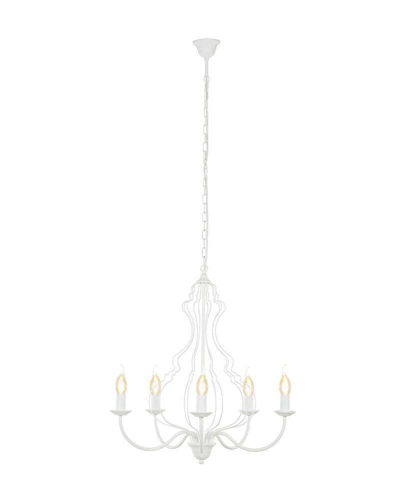 Люстра Nowodvorski 6330 Margaret E14 5x60W IP20 Wh (11823969) Люстра Nowodvorski 6330 Margaret E14 5x60W IP20 Wh (11823969)