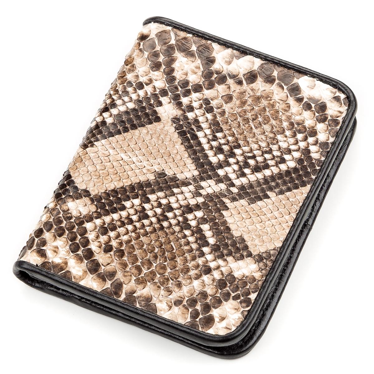 Портмоне Snake Leather 18198 из натуральной кожи питона Коричневый