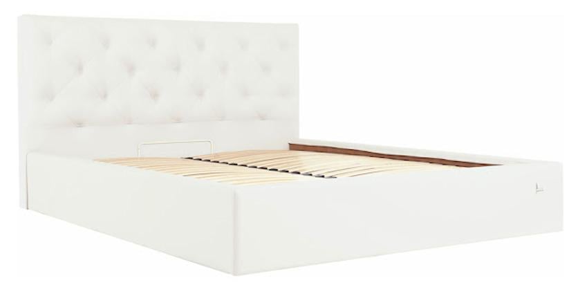 Кровать-подиум двуспальная BristolNew Design Standart экокожа 180х190 см Белый Кровать-подиум двуспальная BristolNew Design Standart экокожа 180х190 см Белый