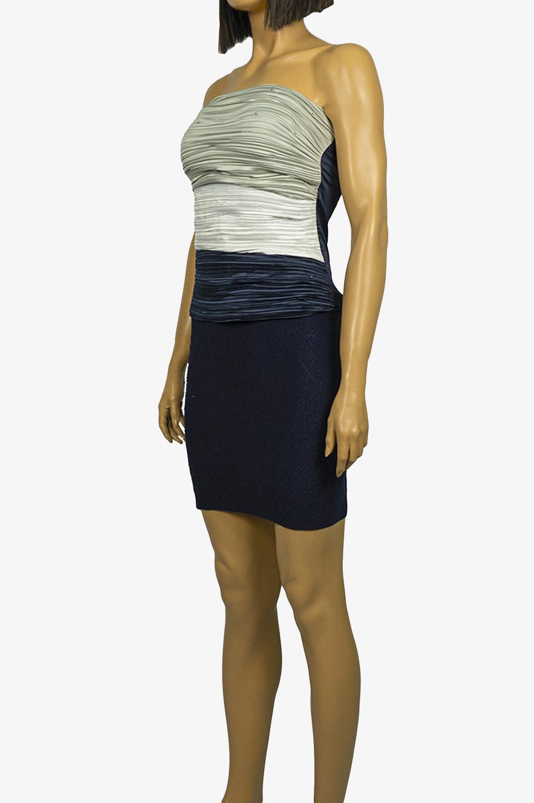 Топ атласний вечірній Lowett LW-119375-3 46 Синій (LW-119375-3-46) - фото 3