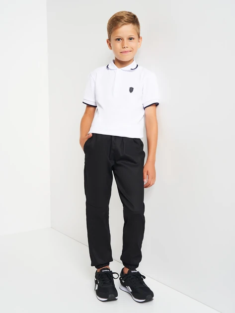 Джогеры для мальчика котон 134 см Черный