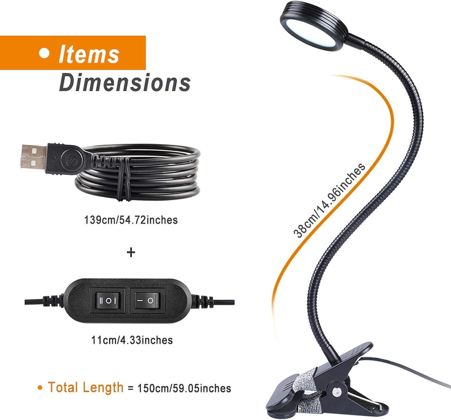 Настольная гибкая лампа LED Clip Desk Lamp LEPOWER - фото 6 Настольная гибкая лампа LED Clip Desk Lamp LEPOWER - фото 6